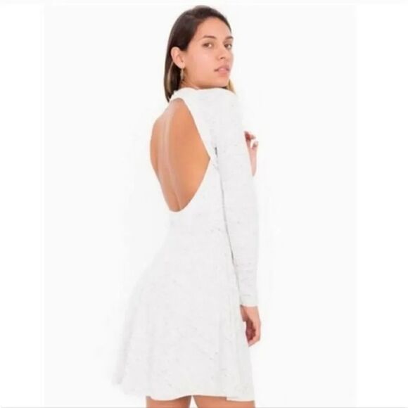 American Apparel Violette Skater Dress in Heathered Gray Size Small - Picture 12 of 12